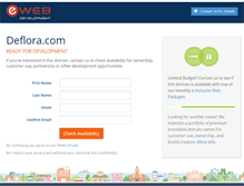 Tablet Screenshot of deflora.com